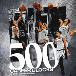 开云APP-文班亚马生涯盖帽数达到500 历史第二年轻&amp;143场历史第四快